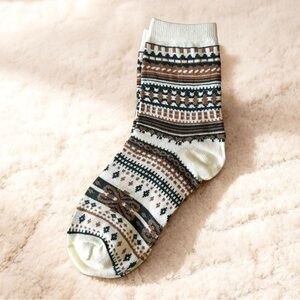 ⭐️ 5 for $25 Autumn-Winter Vintage Ethnic Style Tribal Pattern Mid Calf Socks